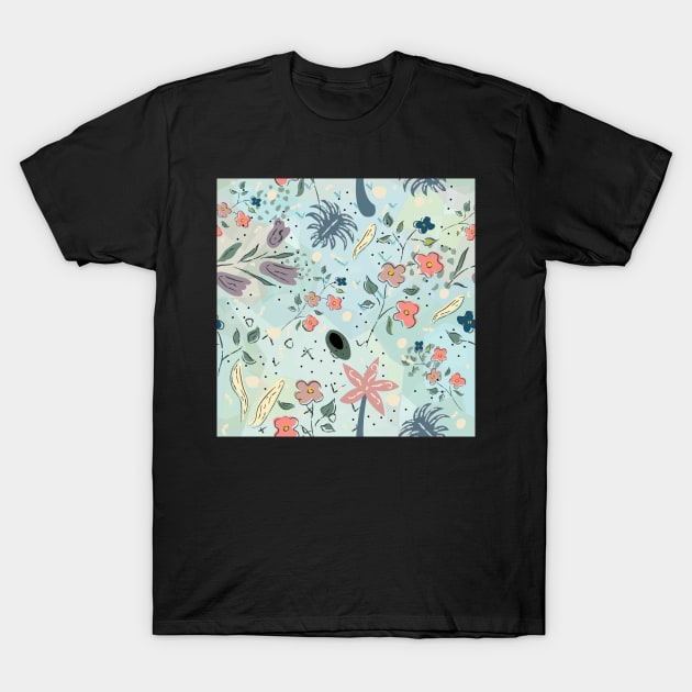 Floral Pattern T-Shirt by Creative Meadows